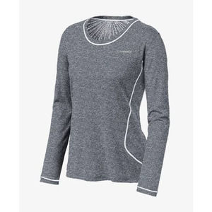 Brooks Women Versatile Easy Long Sleeve Running Performance Heathered Fabric Top